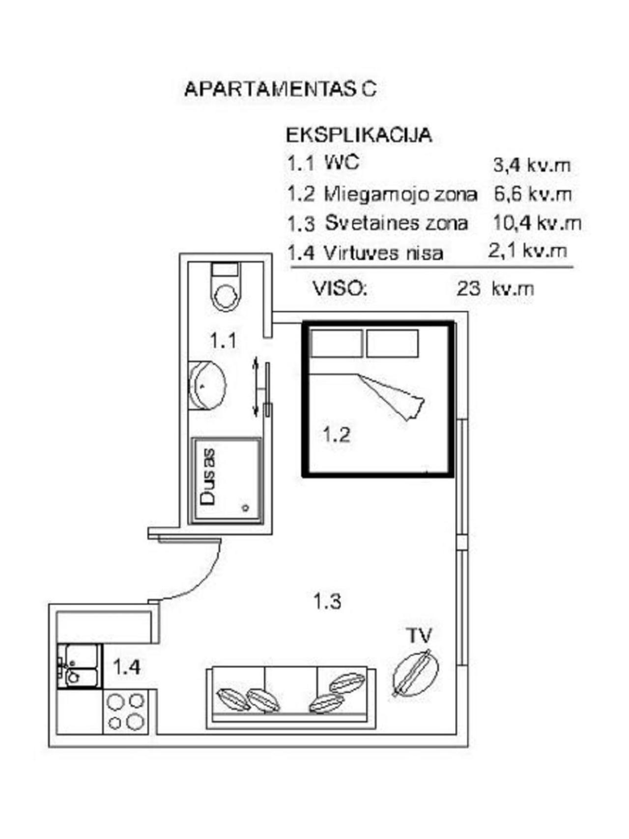Palanga Pas Vidute Hotell Exteriör bild